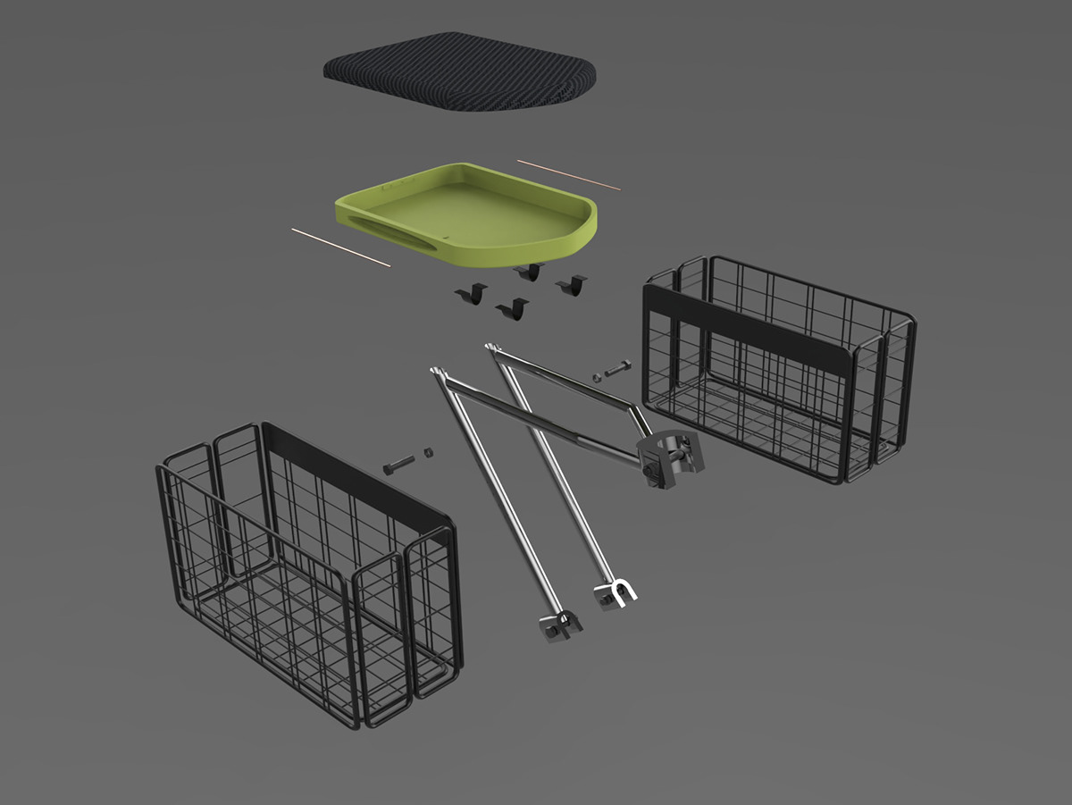 #cycle #cyclebasket #productdesign #SMD basket PortableBasket