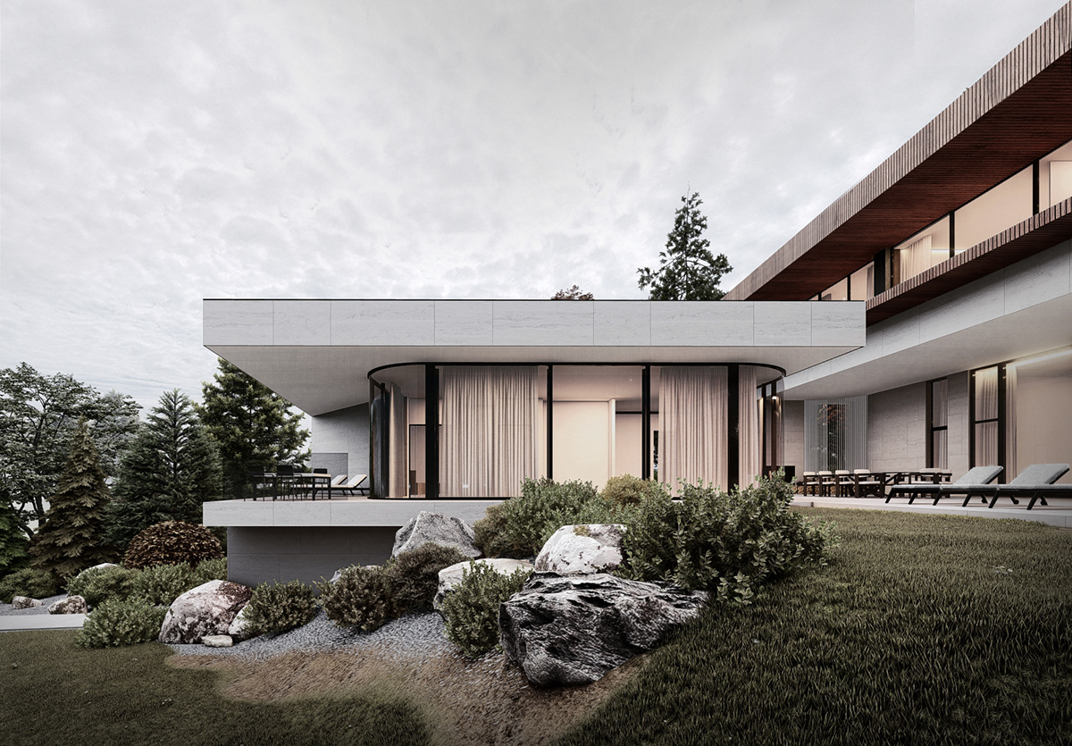 architecture house luxury minimal modern Villa