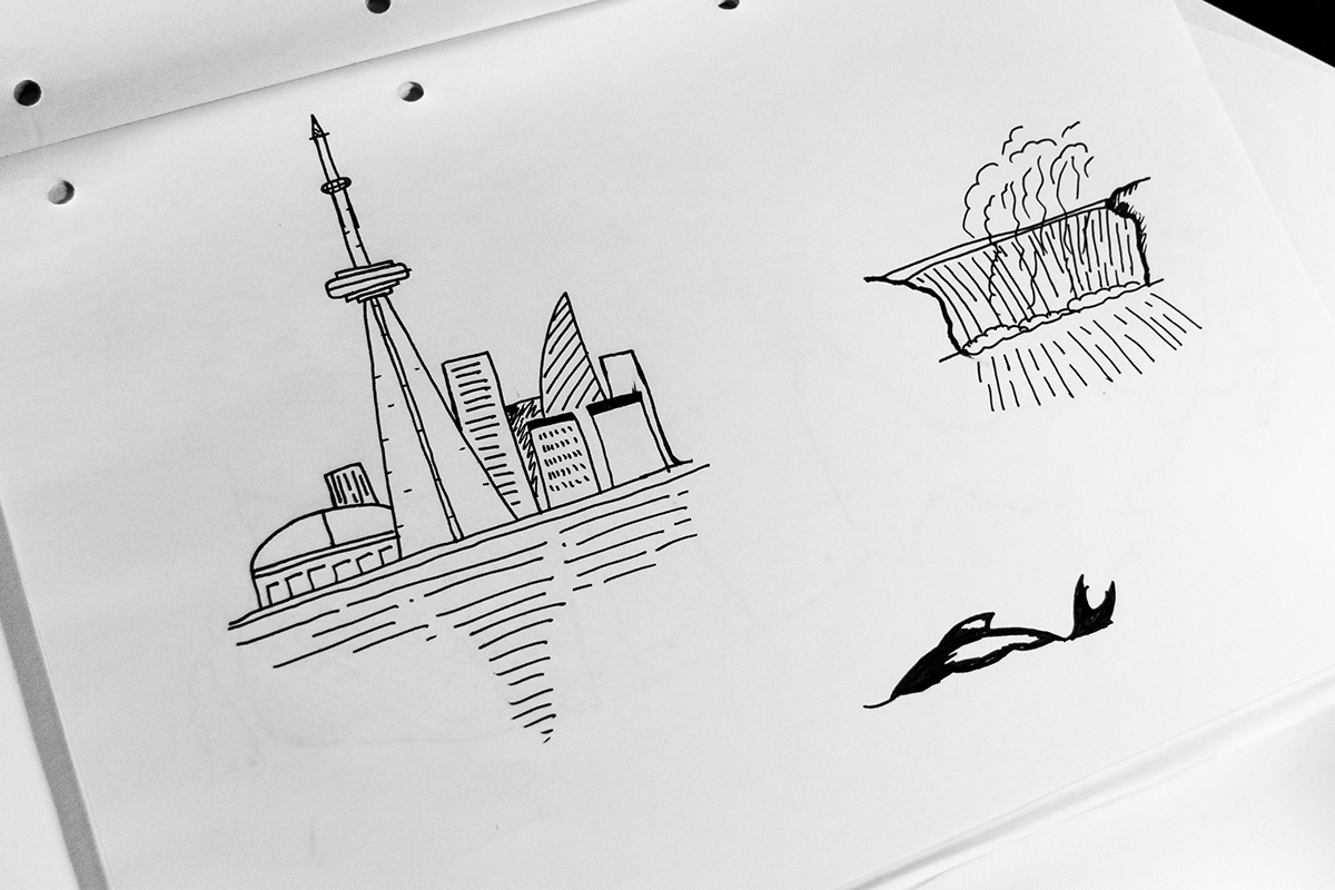 Canada Print Toronto Print canada illustration Banff Print Vancouver Print ILLUSTRATION  Canada Illustrator vector print