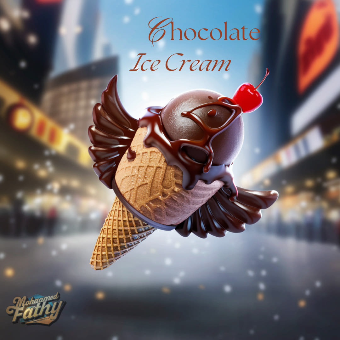 ice cream Food  restaurant Social media post design Graphic Designer Socialmedia designer adobe illustrator Logo Design