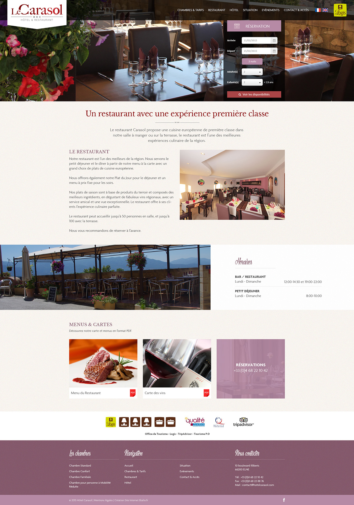 hotel hostel Website Webdesign