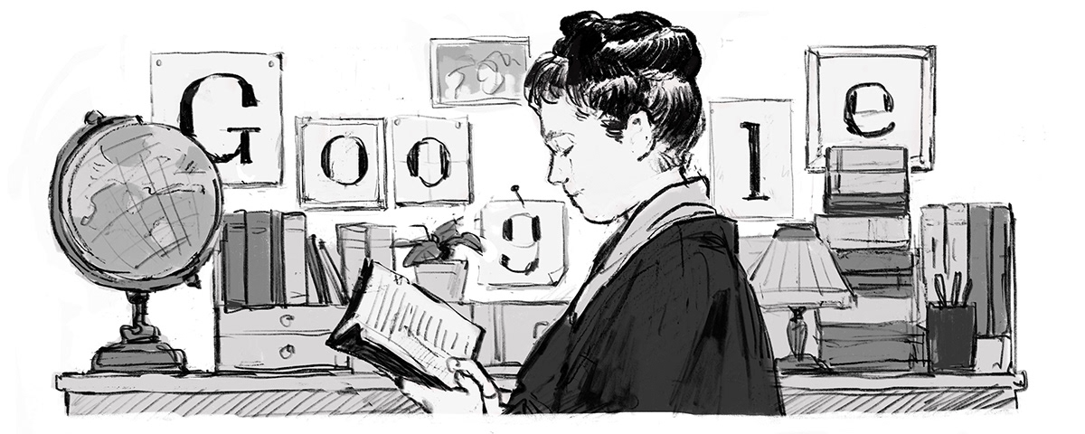 Drawing  google Google Doodle history japan portrait woman
