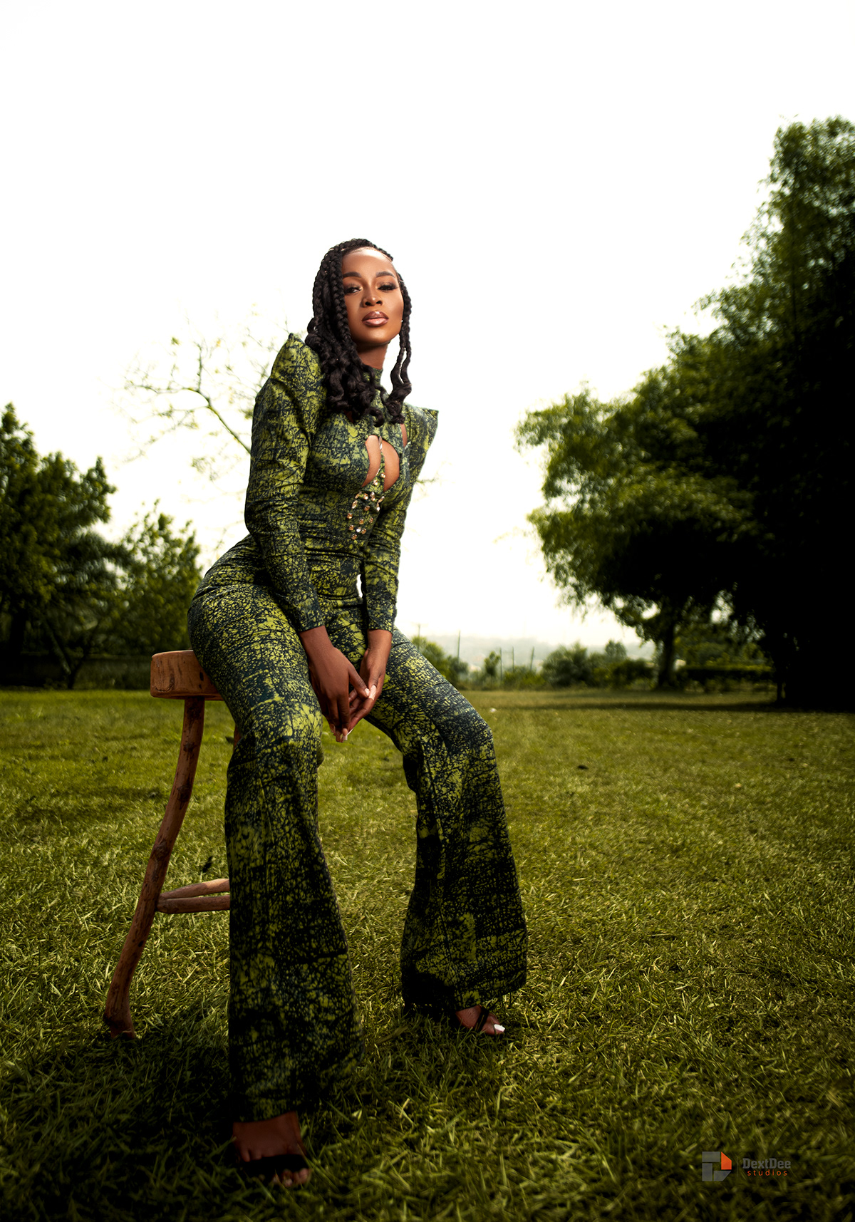 aburi african woman ankara DextDee Studios Fashion  Ghana grass Landscape Photography  WOman in park