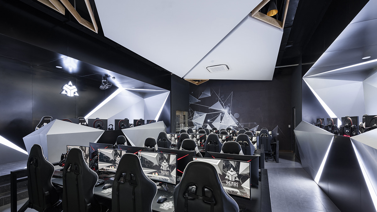 architecture Cyber Games esports gaming center interior design  venus