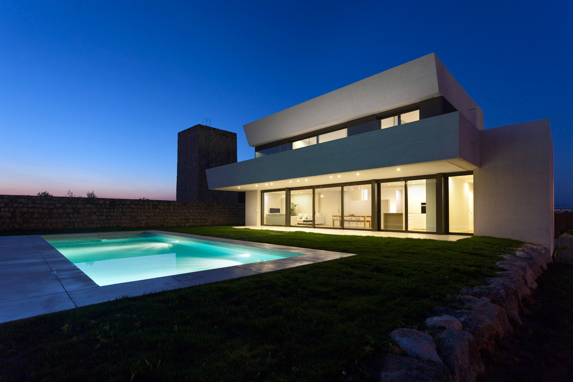 housing house design architecture mediterranean Project concrete White Pool valencia