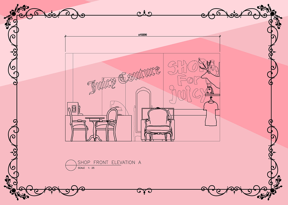 Retail design Retail Interior pink juicy couture