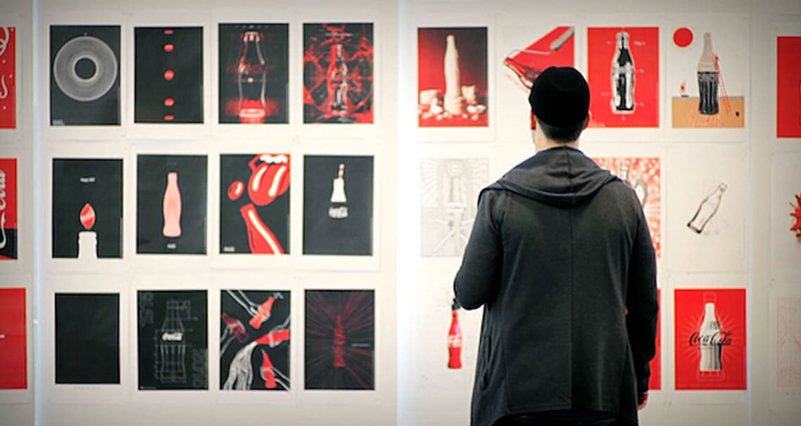 Poster exhibition of the 100th anniversary of the Coca Cola bottle