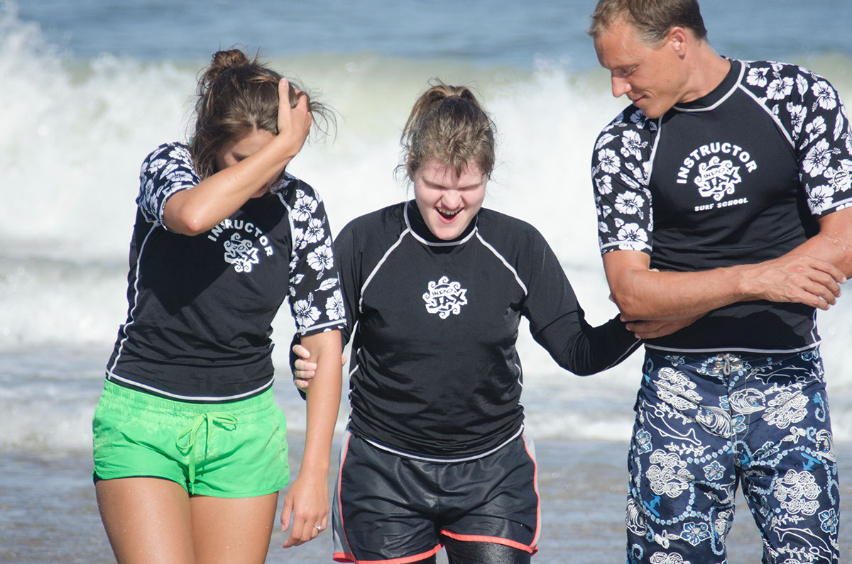 Indo Jax  Surf Charities special needs summer camp Blockade Runner  wrightsville beach north carolina Visually impaired austim cystic fibrosis
