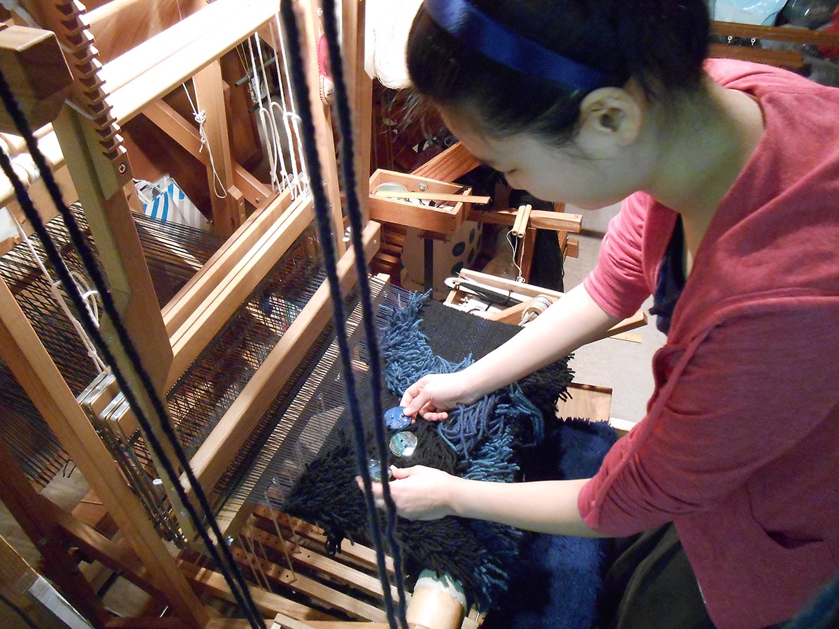 weaving japan mountain experiment