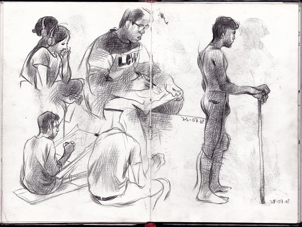 sketchbook observation Drawing  draw fromlife
