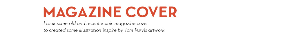 cover magazine Fashion  Tom Purvis fashion illustration painting   graphic Los Angeles la Vintage Magazine