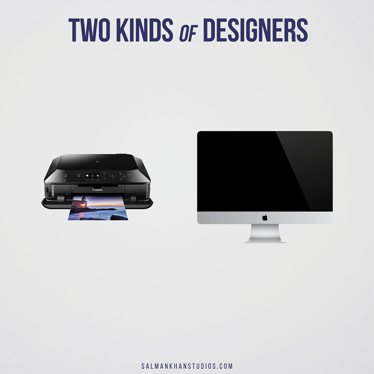 Simply Sal Khan Simply Kreative 2 Kinds of Graphic Designer Poster series