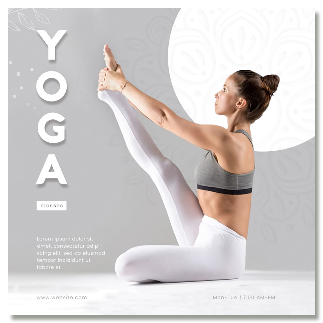 Social media post Socialmedia yoga fitnes