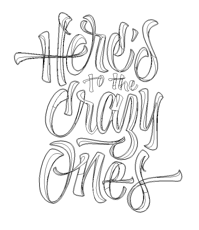 callygraphy  lettering   poster  cartel  crazyones  vector joluvian brushpen brushlettering