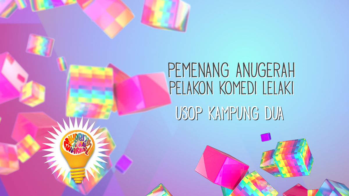 Anugerah lawak warna Udeen Majid Azhan Karim Astro malaysia warna colorful bulb Fun award
