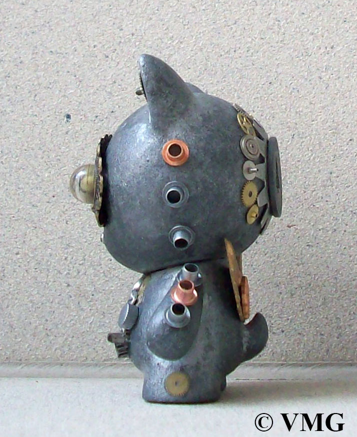Trikky cats Kidrobot STEAMPUNK clockwork Custom Urban vinyl art toys