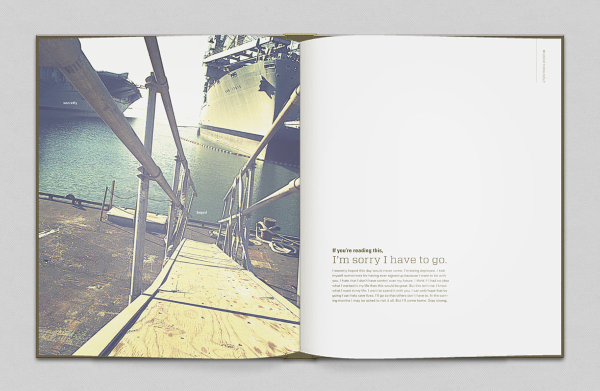 Adobe Portfolio book design Military
