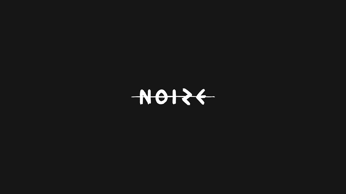 noize filmes noize noise branding  typography   lettering black type
