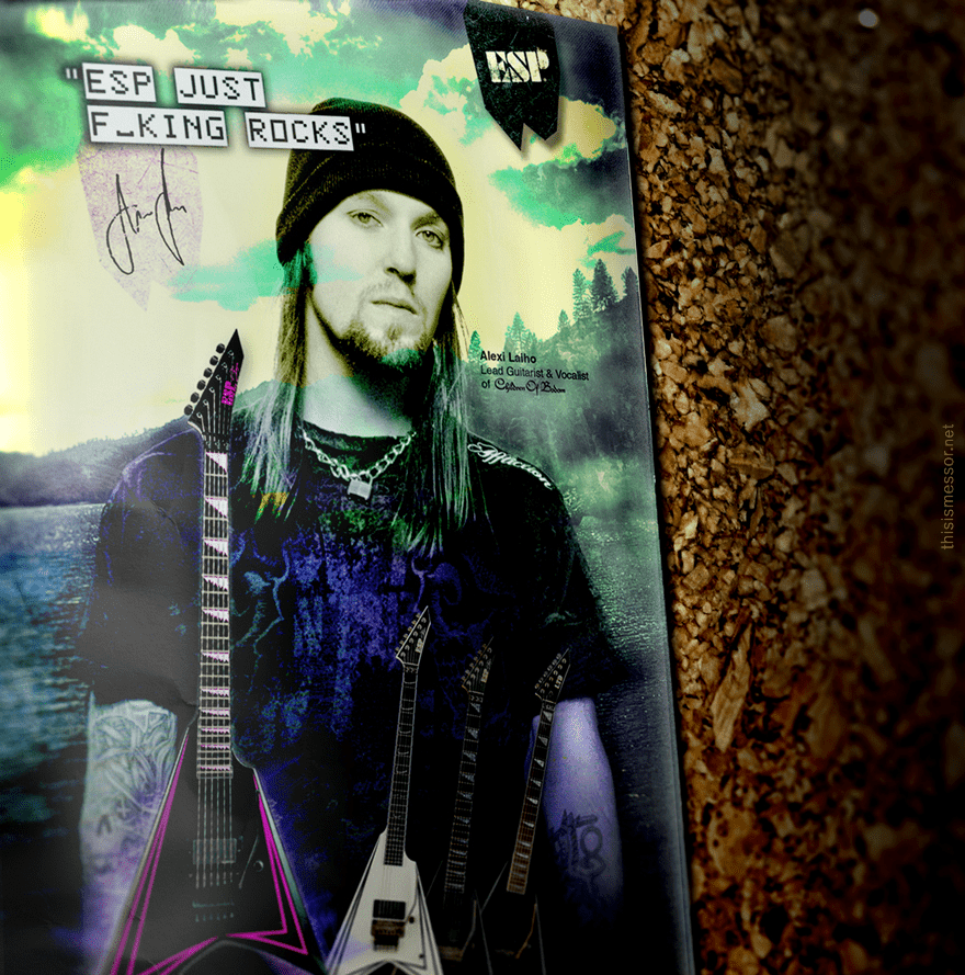 esp guitars alexi laiho laiho guitarist Children of bodom lake bodom metal death metal messor thisismessor lake