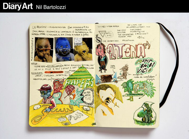 moleskine draw sketch book sketchbook diaryart Diary culture media barcelona catalunya terminalb fad creative Work 