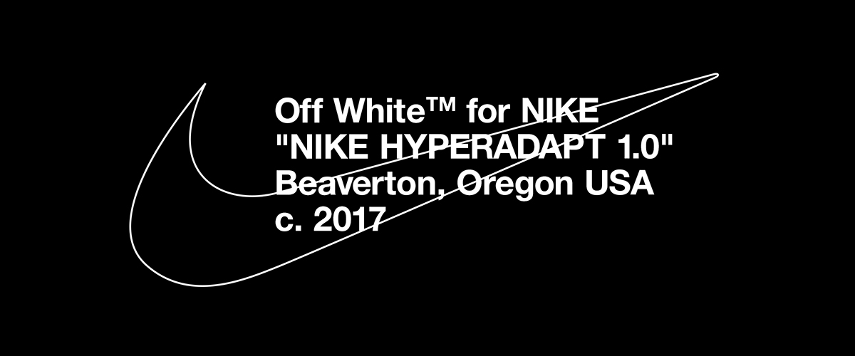 OFF-WHITE x Nike HyperAdapt 1.0 on 