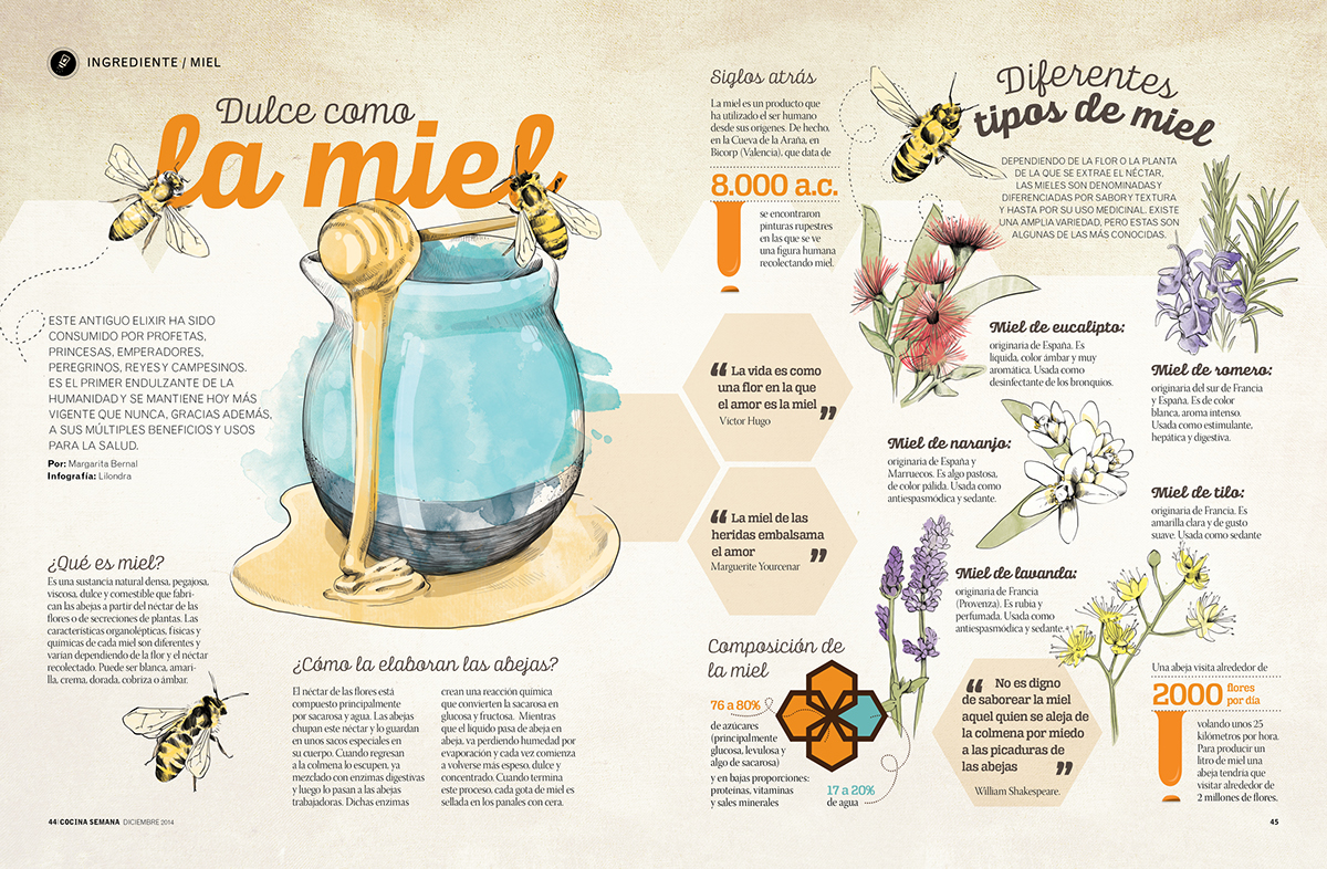 Food  magazine editorial infographics comida revista infografia lilondra frolik colombia semana cocina recipe