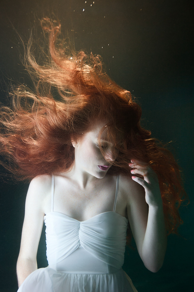 underwater  fashion editorial ethereal