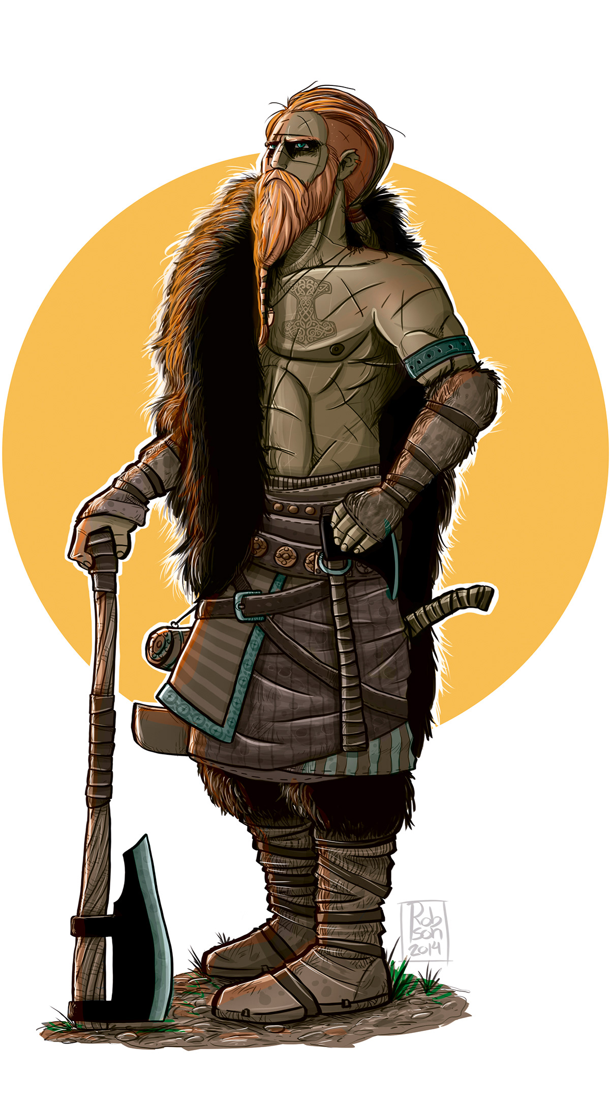 viking axe beard