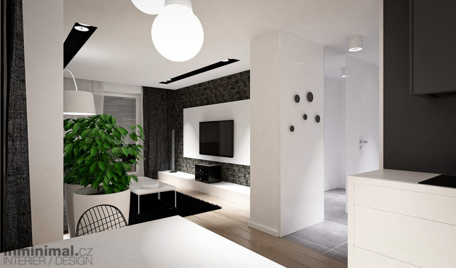 Interior design visualization flat apartment study