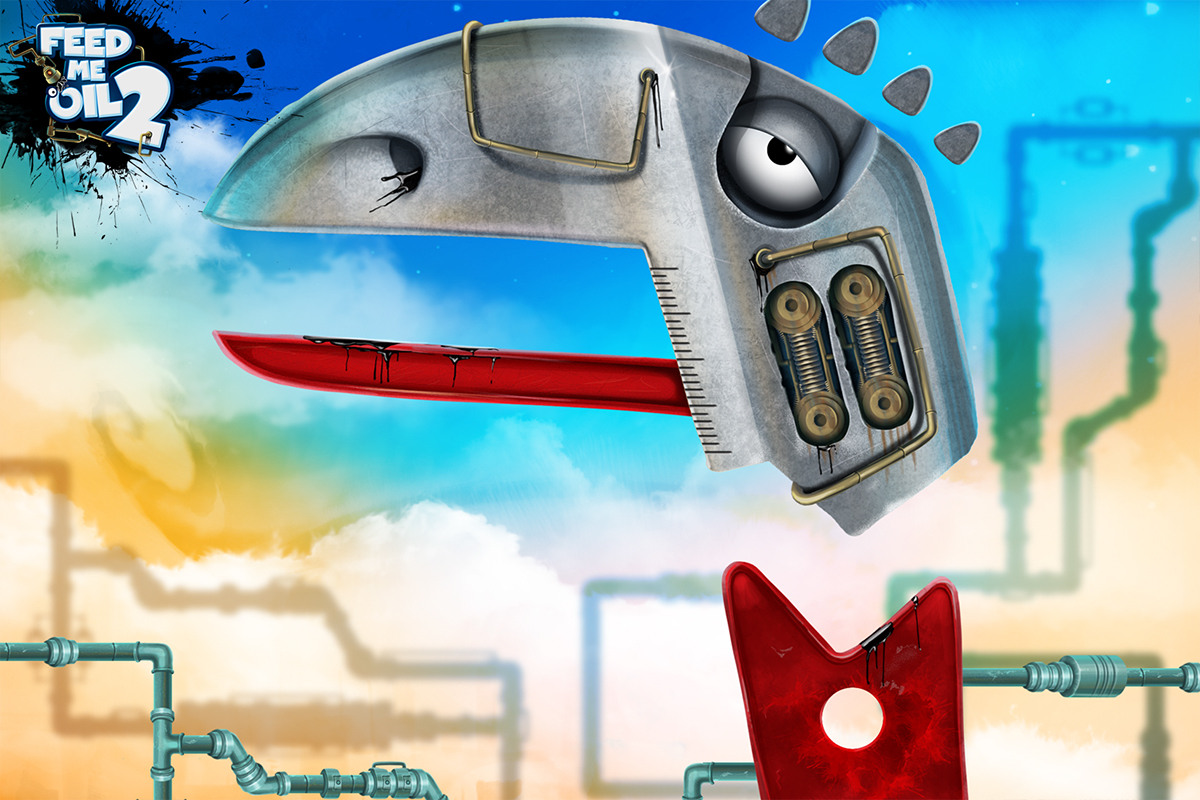 feed me oil game iphone iPad ios app android oil water puzzle holy water games Chillingo