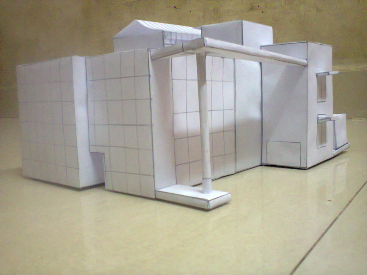 Miniature paper miniature construction