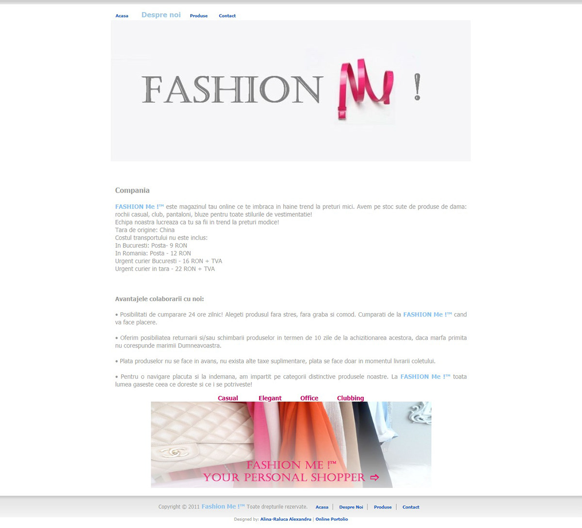 Website  fashion Web design graphic dreamweaver fashion me ! Layout