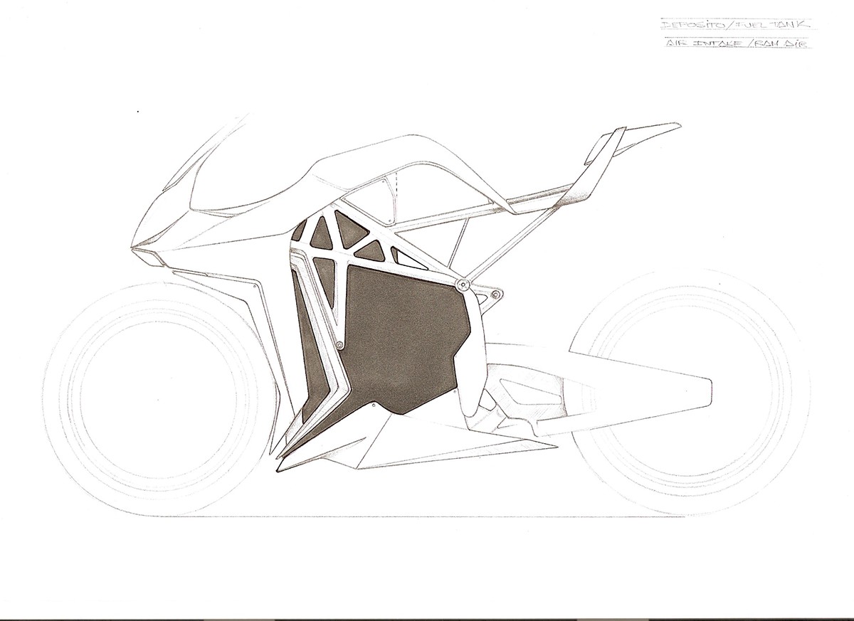 design moto2 motorcycle racebike arnau sanjuan motorcycle design Transportation Design motorcycle sketch sketch