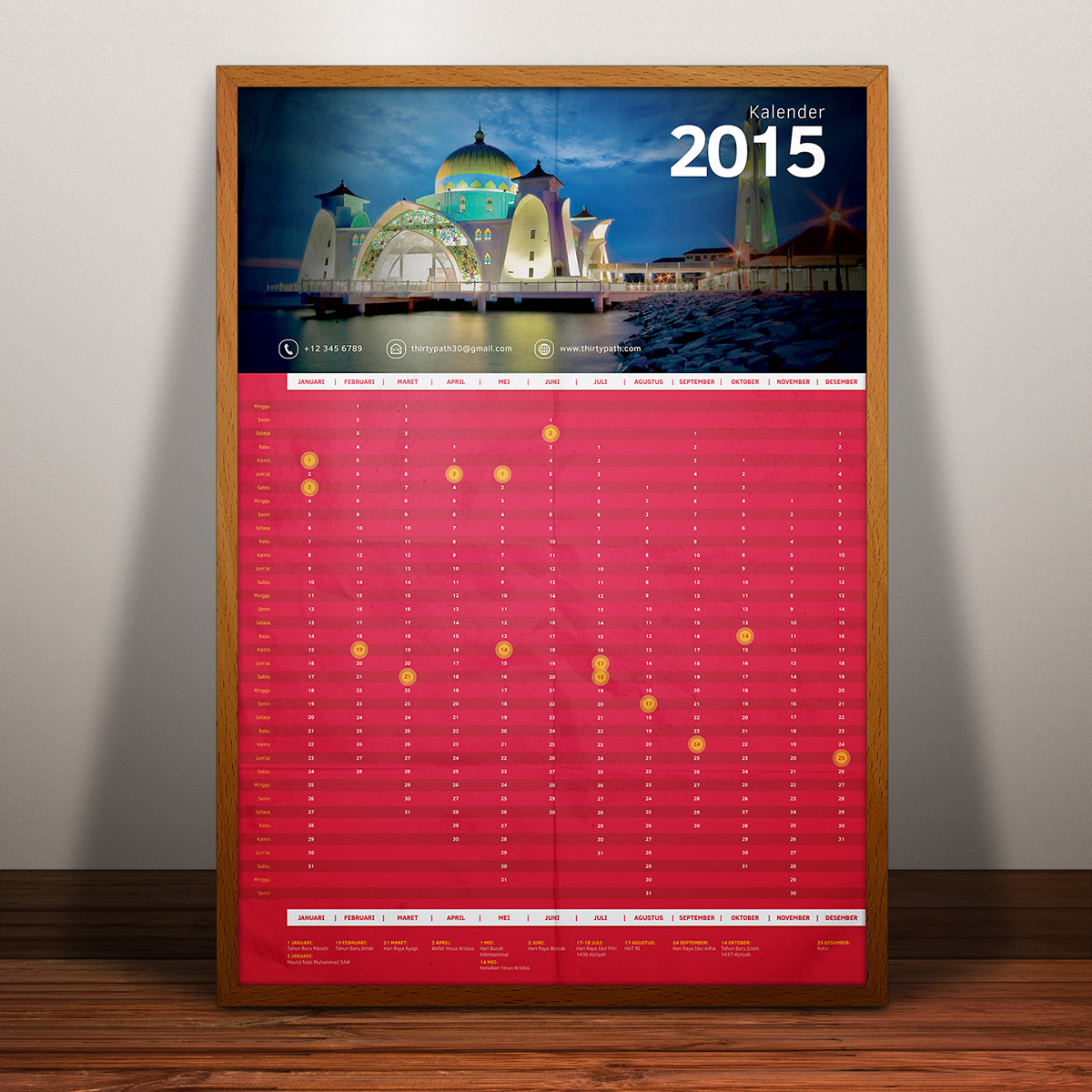 free template design free calendar calendar 2015 edit print template indonesian holiday personal corporate