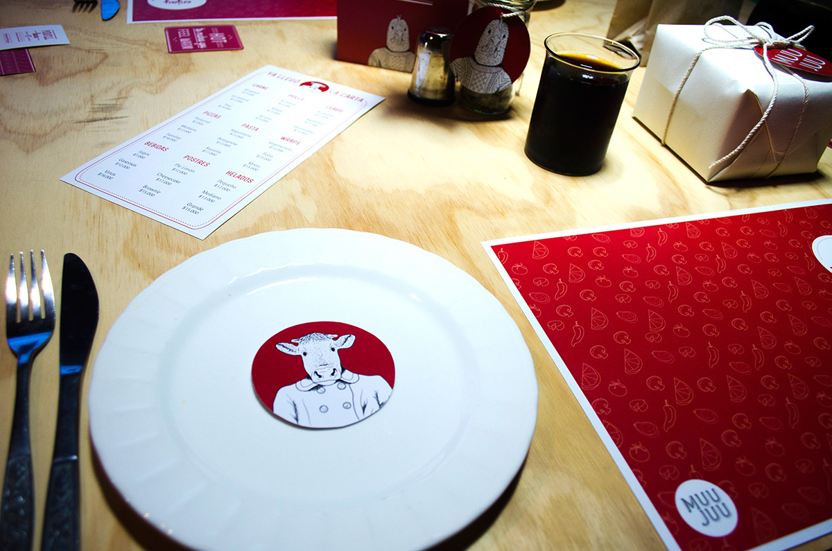 Food  design brand logo menu Carta lettering animals cow chicken pork restaurant organic