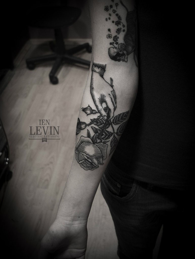 levin ienlevin tattoo lineart dotwork graphic etching engraving blackwork masonic occult symbolism sacred geometry satanic science