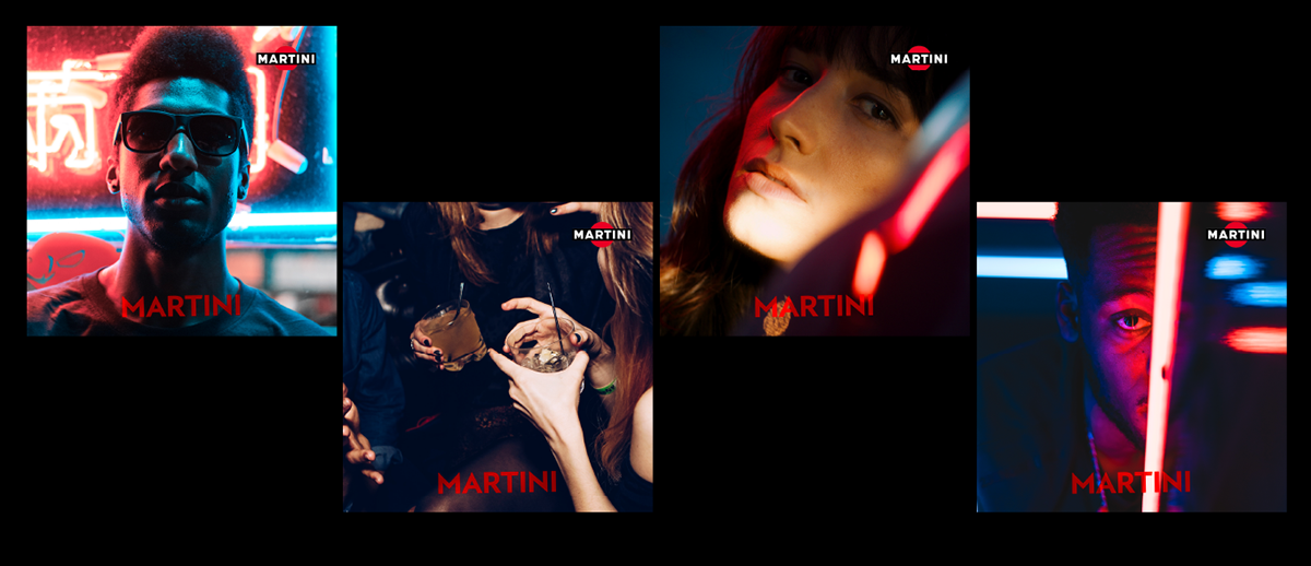 aperitivo art direction  chic cocktail drinnk luxury Martini neon social Stories
