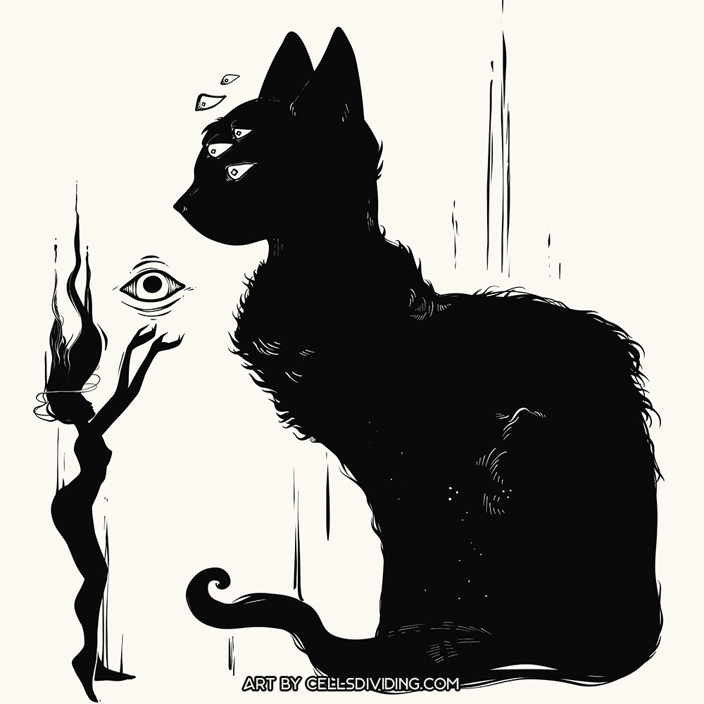 witch ILLUSTRATION  artwork spooky Magic   goth occult witchcraft wolves art gothic
