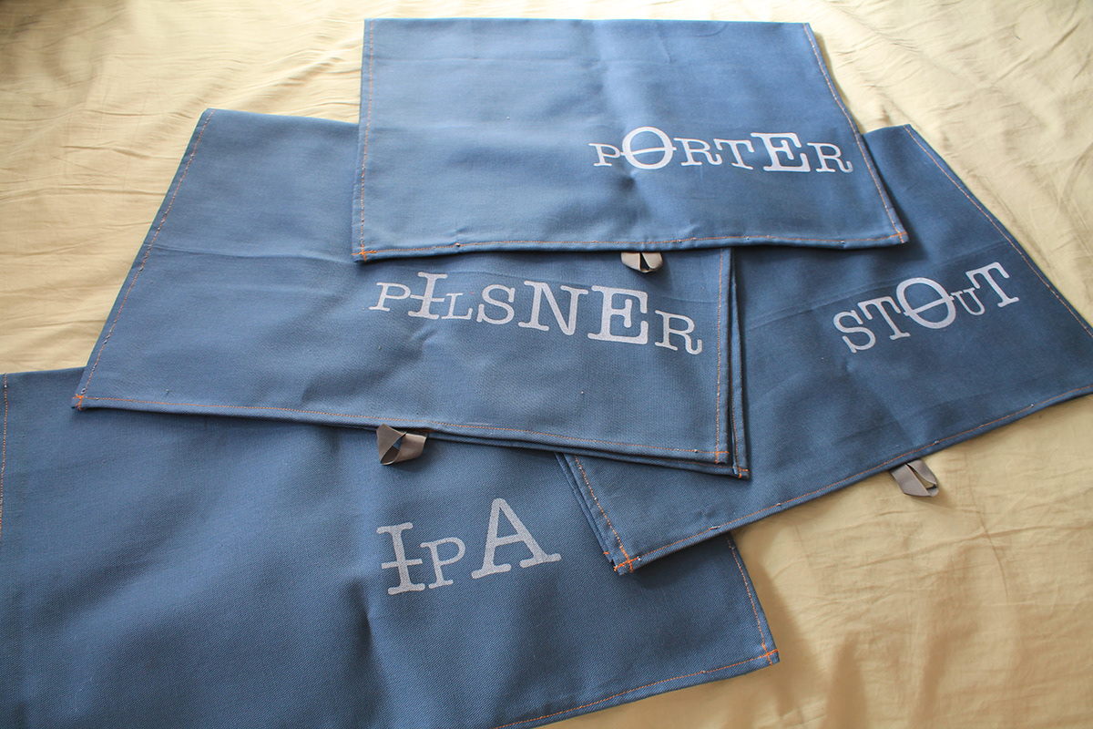 housewares kitchen towels beer screenprint pilsner stout porter IPA