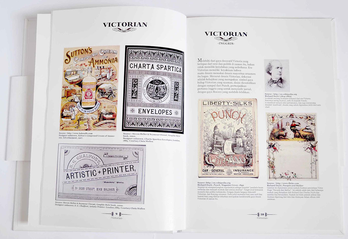 book book design graphic style Victorian