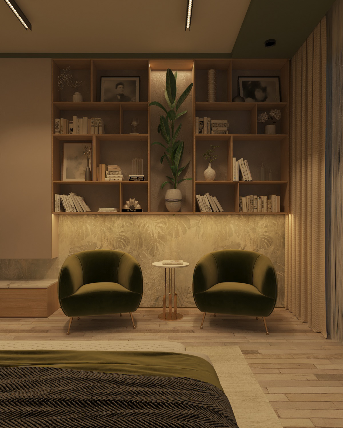 Interior bedroom architecture visualization 3ds max modern Render architectural design architect