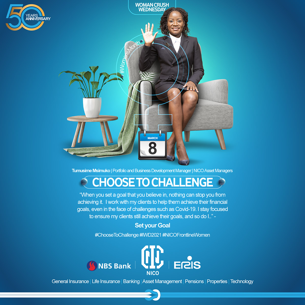 africa choose to challenge Crush International Womens day Investment malawi nico set you goals wednesday