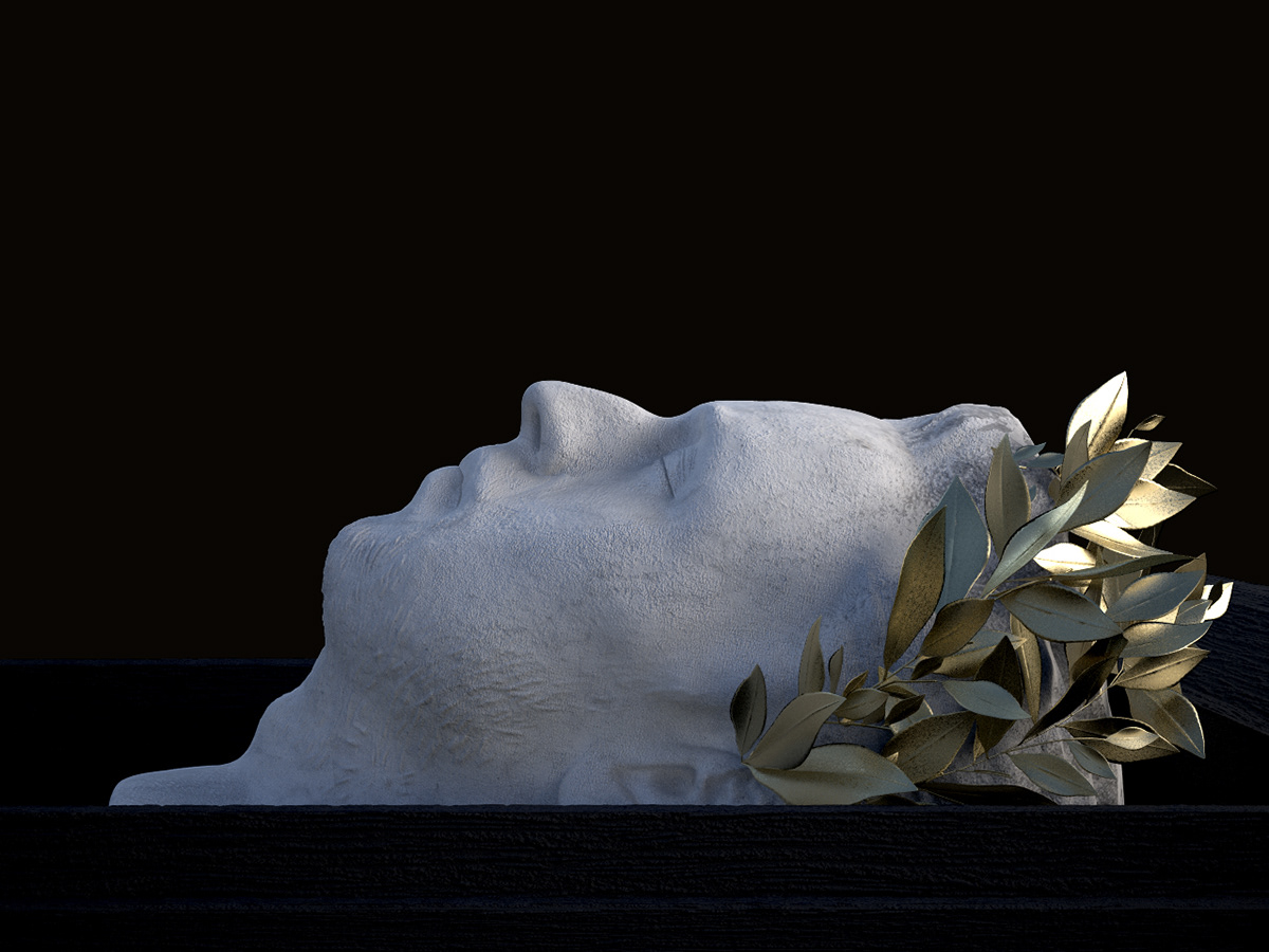 3D  sculpt  Tom Krell  mile eror  3d  modelling  Album cover