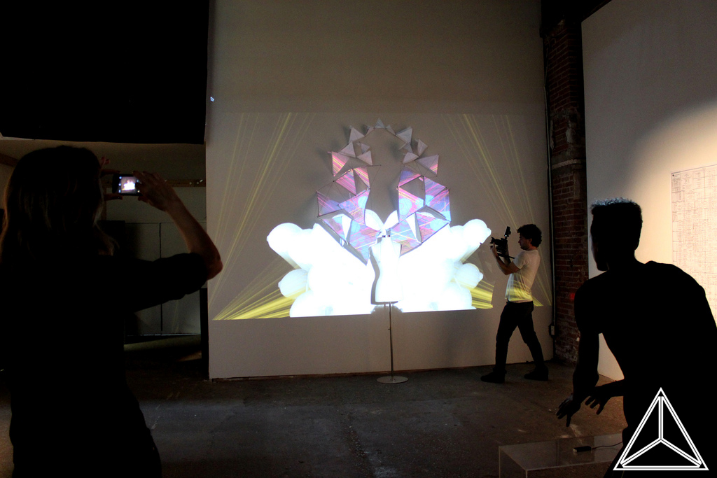 william ismael willpower studios carrie mae installation interactive interaction art EYEBEAM projection Mapping processing