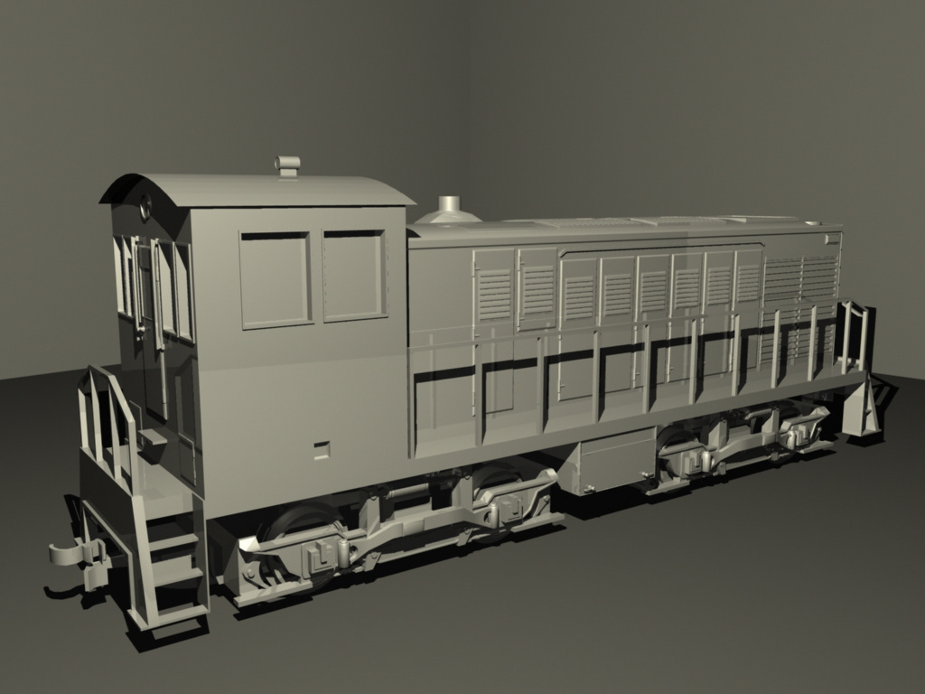 train Vehicle transportation 3D model