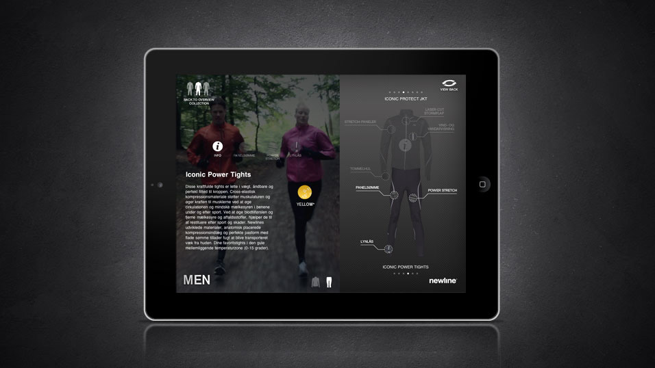 iPad  iconic Newline design Interface app ux UI