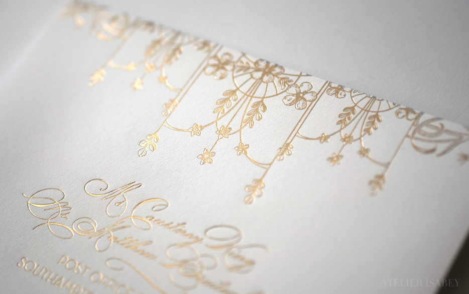 game of thrones wedding Invitation letterpress luxury foil gold Booklet