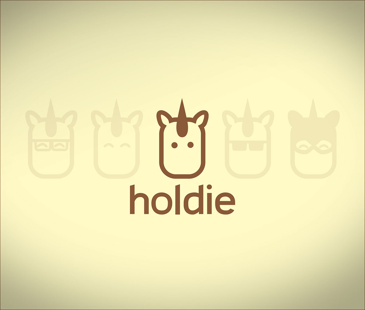 brand logo Holdie t-shirt camiseta unicorn unicornio naming Logotype