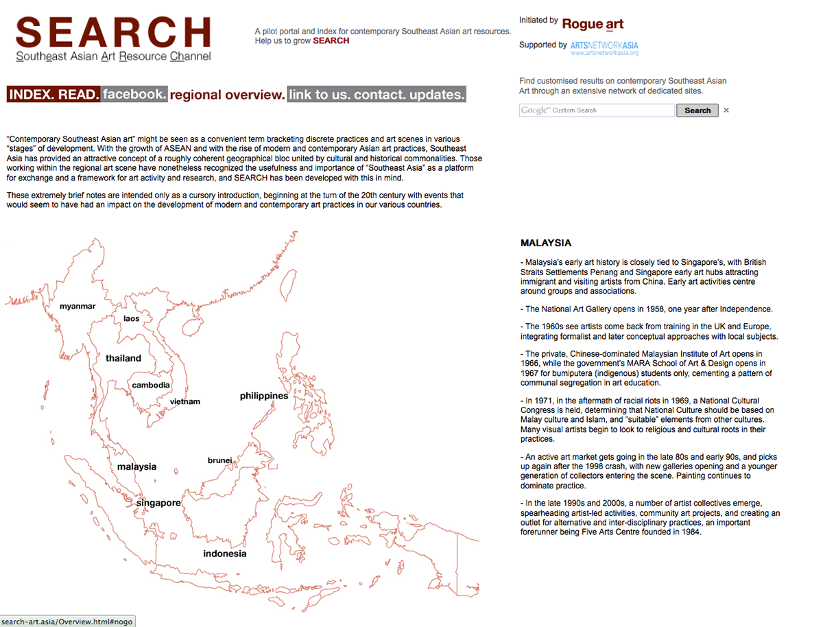 research website southeast asia research Art Research