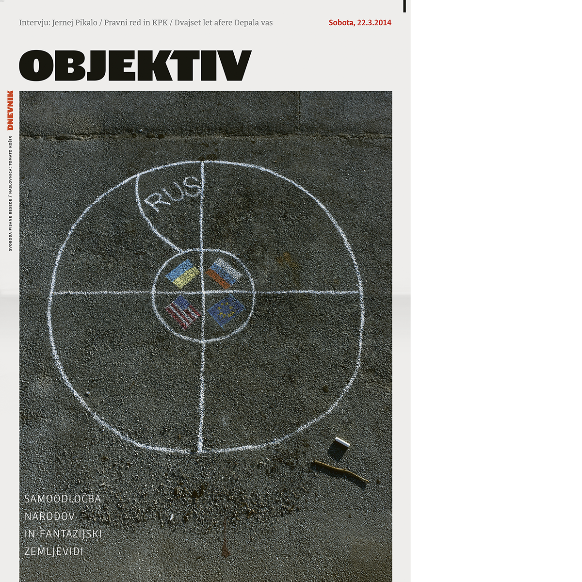 newspaper cover political provocative award ADC slovenia TomatoKosir magazine frontpage ad ads photoillustration